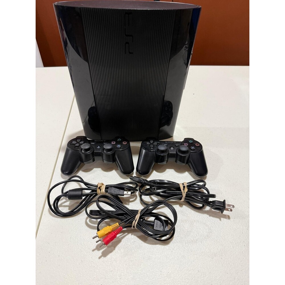 Sony PlayStation 3 Super Slim 250GB Console 2 controllers